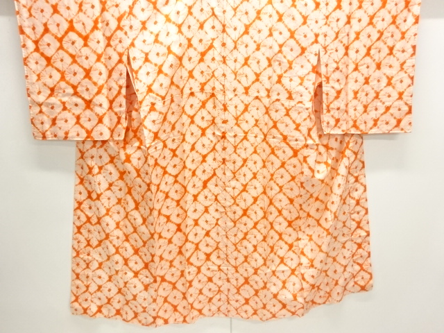 アンティーク　紋錦紗絞り単衣長襦袢